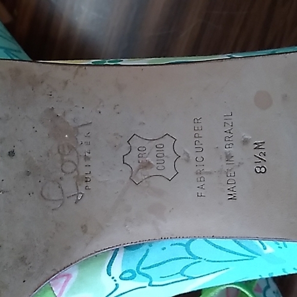 Lilly Pulitzer 8.5M ballet flats heeled loafers shoes - Picture 7 of 7